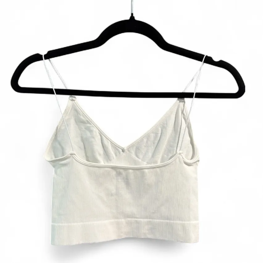 Intimately Free People Seamless Skinny Strap Cami Crop Top Bralette‎ White - Image 2