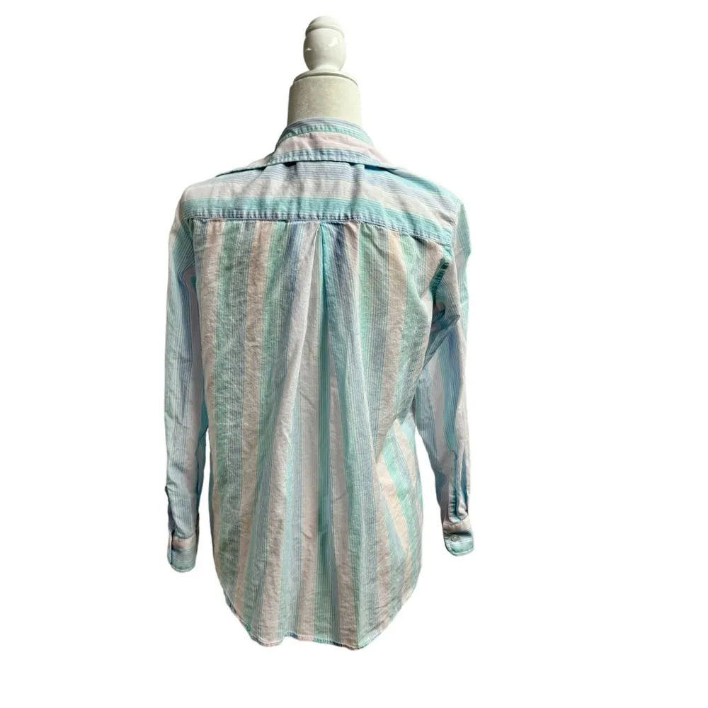 Grayson The Hero Long Sleeve Striped Button Up Down Frank & Eileen Blue Pink 01 Size XS - Image 2