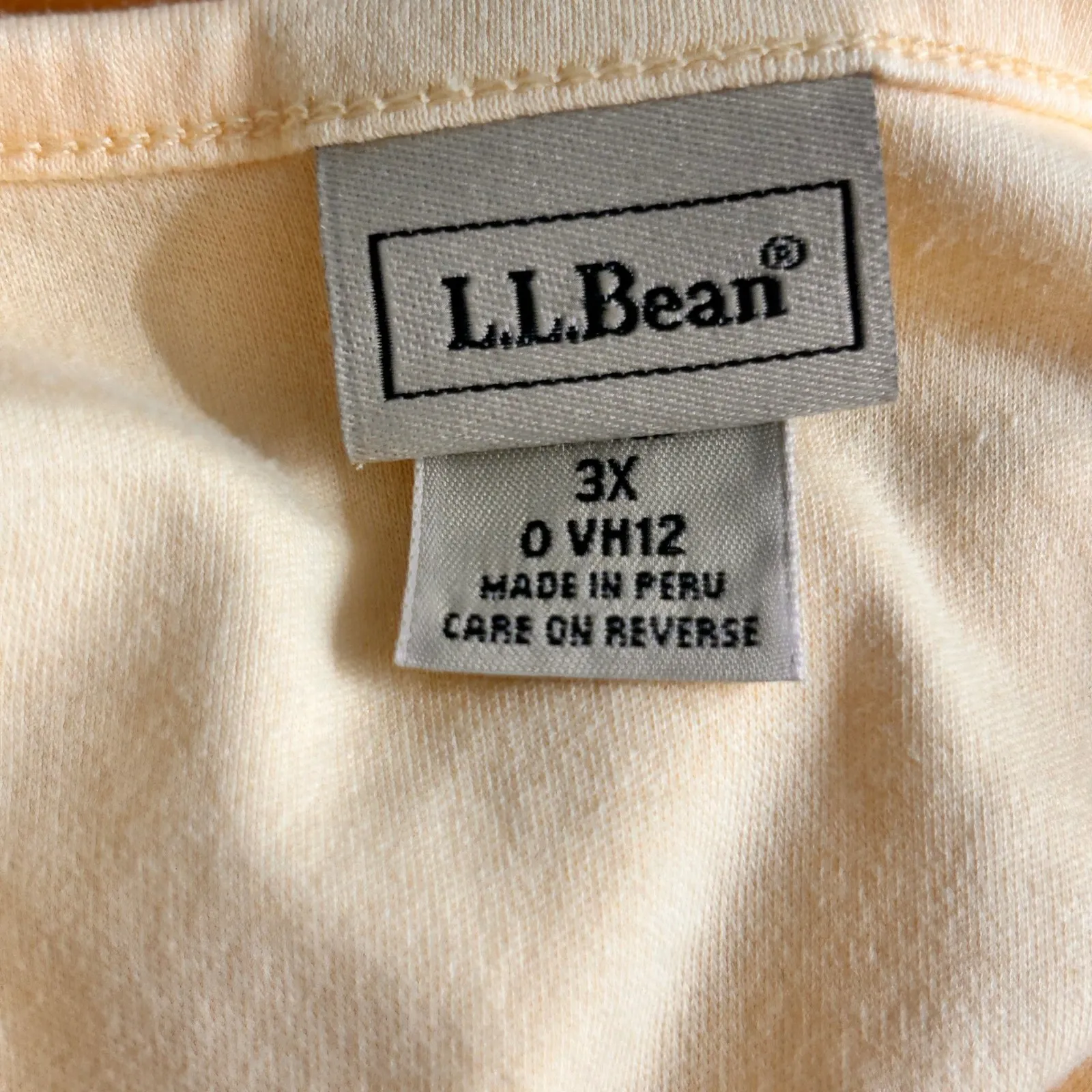LL Bean Womens Shirt Size 3X Oversized Relaxed Fit Everyday Basic Travel Comfy Yellow - Image 6