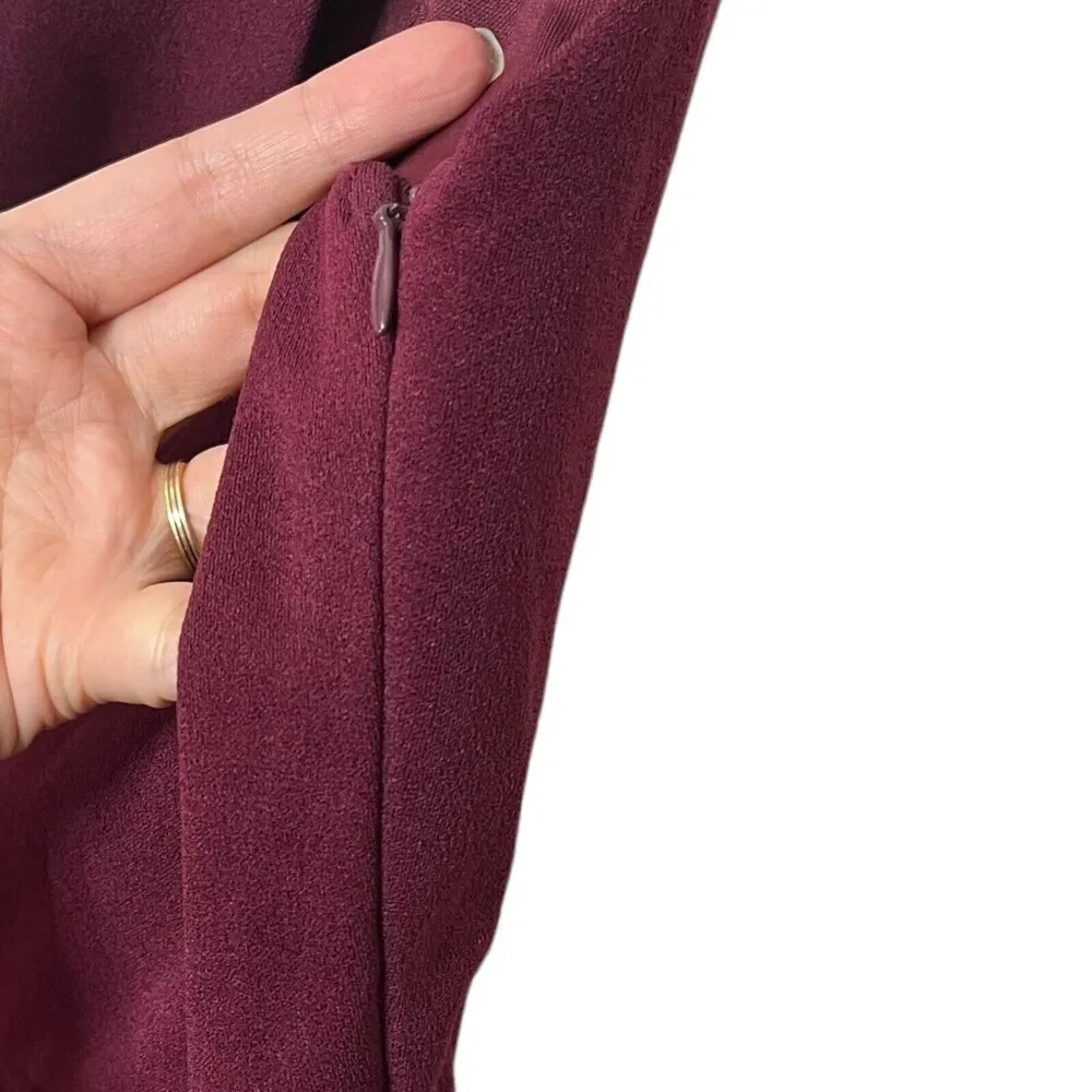 Lulu's So Flirty Burgundy One-Shoulder Cutout Asymmetrical Dress Women's Size XS - Image 6