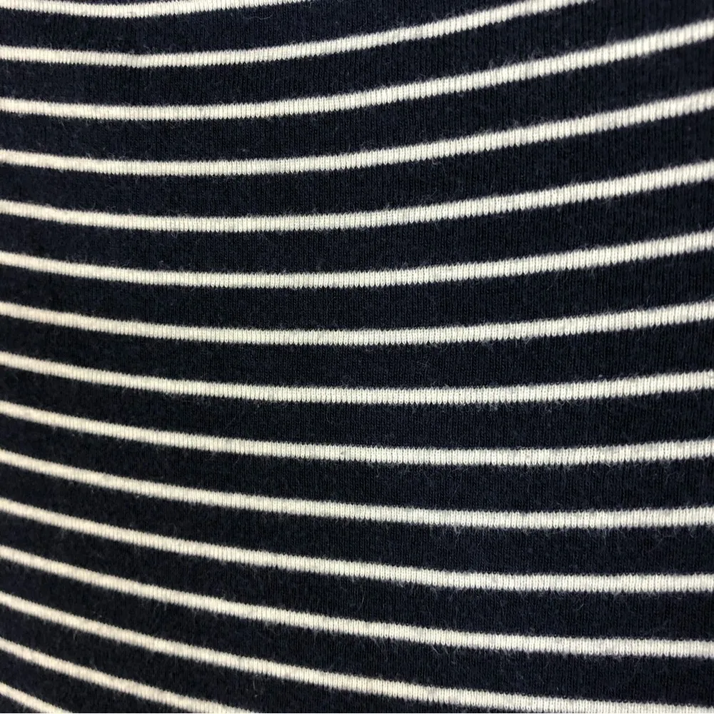 Lauren Ralph Lauren Navy Blue & White Stripe Boat Neck Top L - Image 4