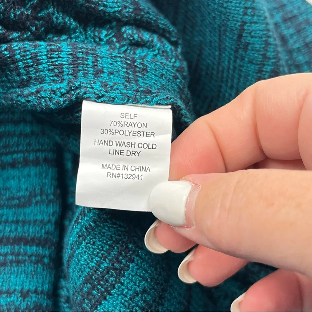 Amanda Uprichard Braylen Bold Knit‎ Sleeveless Dress Teal Womens Size Small NEW - Image 6