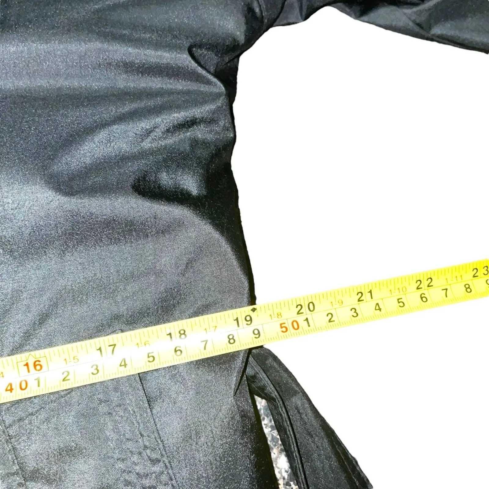 Vintage FSL Collection Trench Coat Women's 12 Black Belted Classic Chic - Image 8