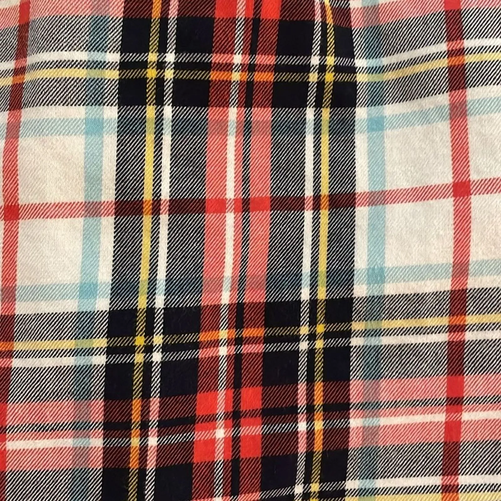 Boden Red Plaid Flannel Sleepwear Nightshirt Pajamas Nightgown Womens Size Small - Image 10