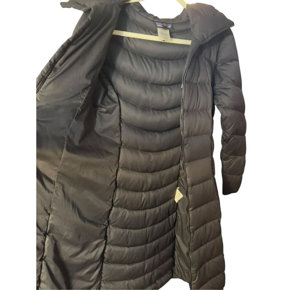 Patagonia Downtown Loft Parka Black Goose Down Womens XS Puffer Coat - Image 14