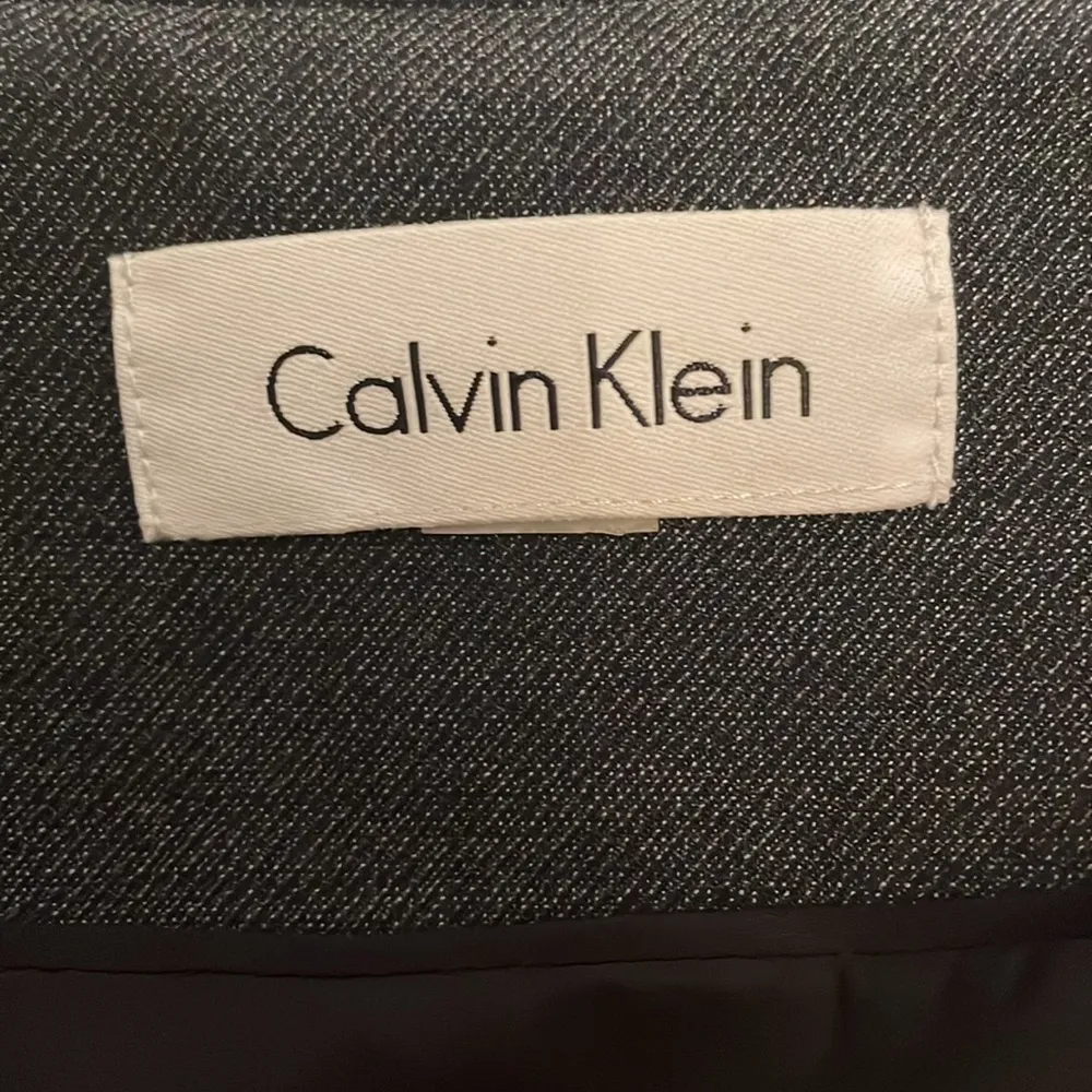 Cute Dark Gray Calvin Klein Button Blazer - Image 8