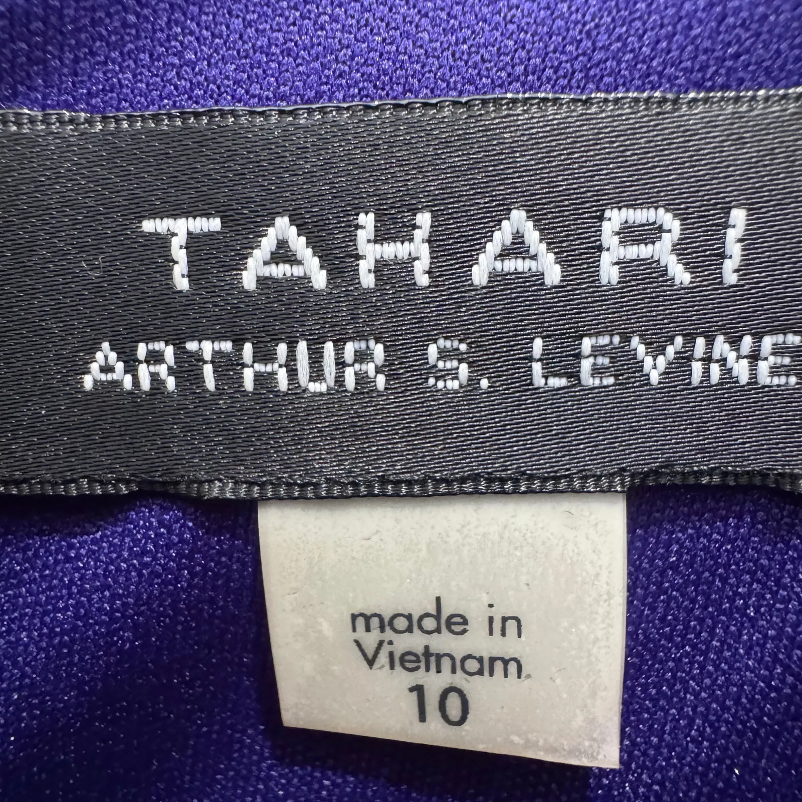 Tahari Arthur S. Levine Purple Bell Sleeve Shift Dress Women’s Size 10 career - Image 6