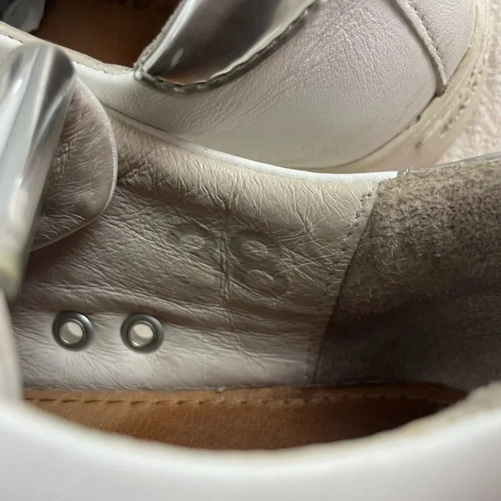 Blackstone White RL90 Low Top Sneaker‎ with Silver Accents Size 8 - Image 8