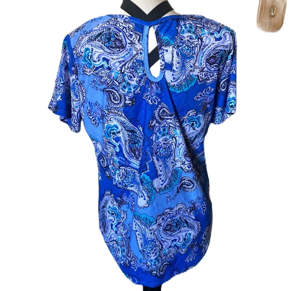 AMERICAN CITY WEAR | PAISLEY DESIGN | GOLD NECKLACE WITH CHARMS ( detachable) - Image 4