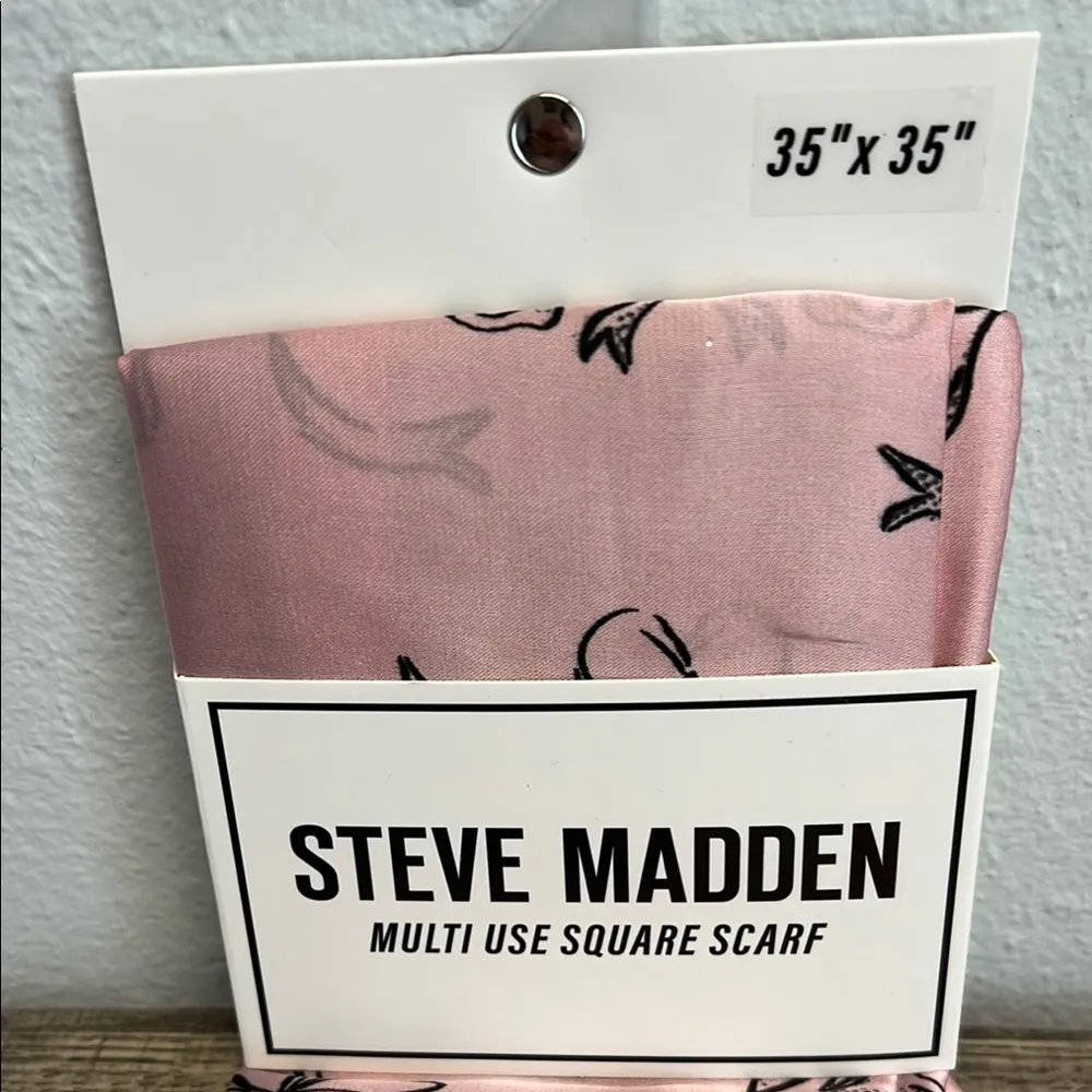 Steve Madden | Pink & Black Cocktail 🍸 Scarf - Image 2