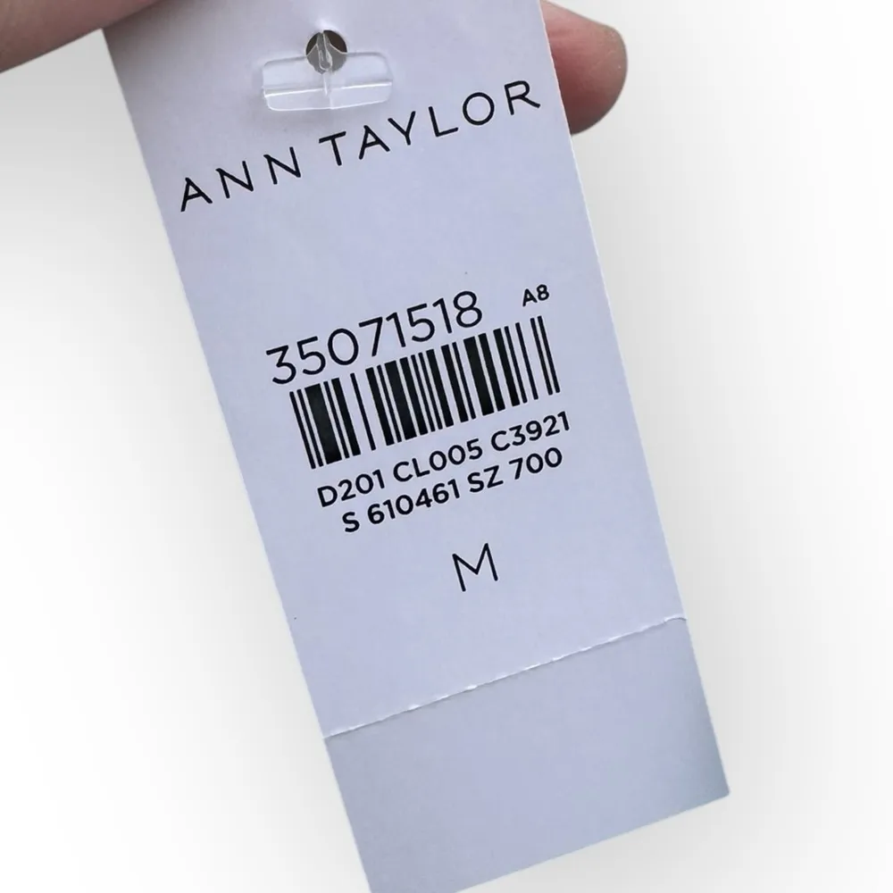 Ann Taylor Puff-Sleeve Crochet Trim Lightweight Blouse - Image 5