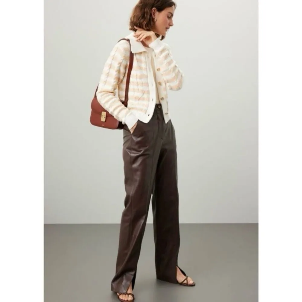 #130 DEREK LAM Chunky Knit Cropped Summer Sweater - Image 2