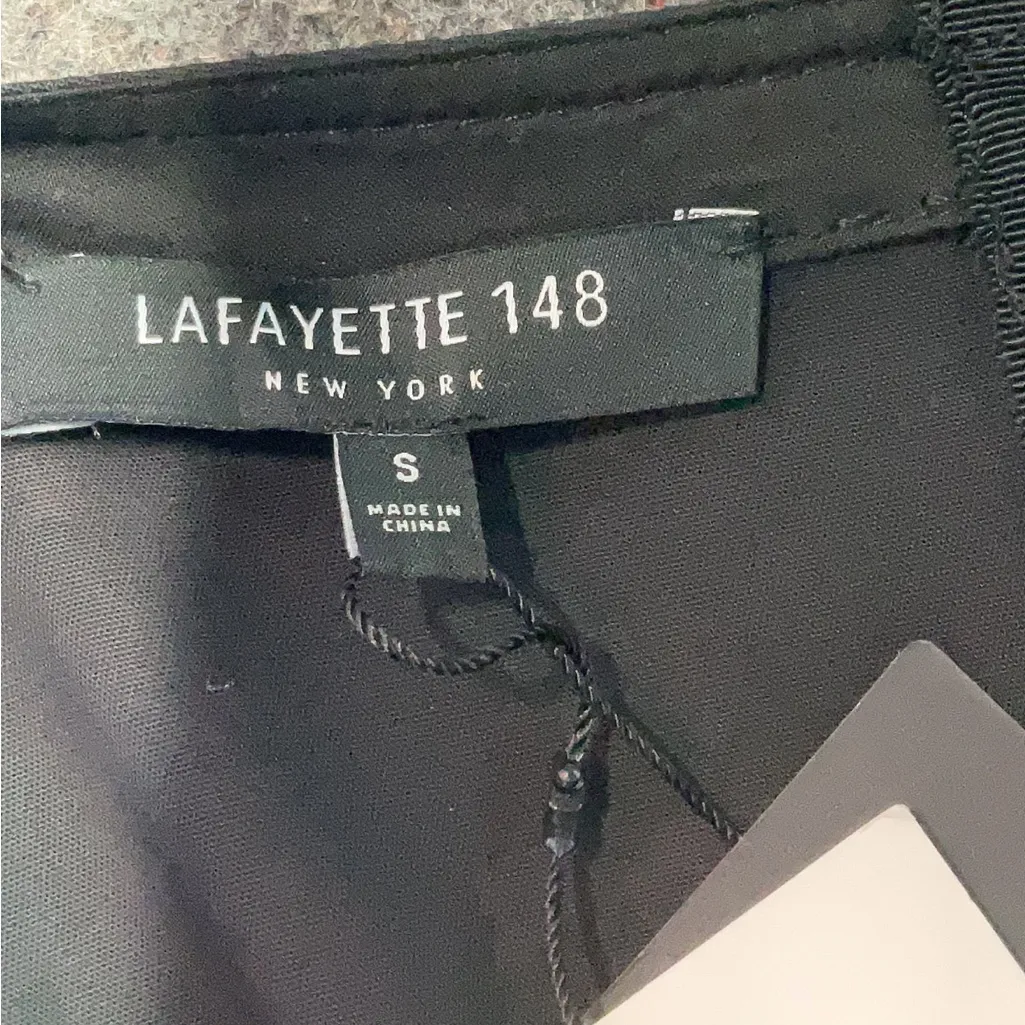 NEW Lafayette 148 Harpin Buckle Detail Midi Tank Dress in Black‎ - Image 6
