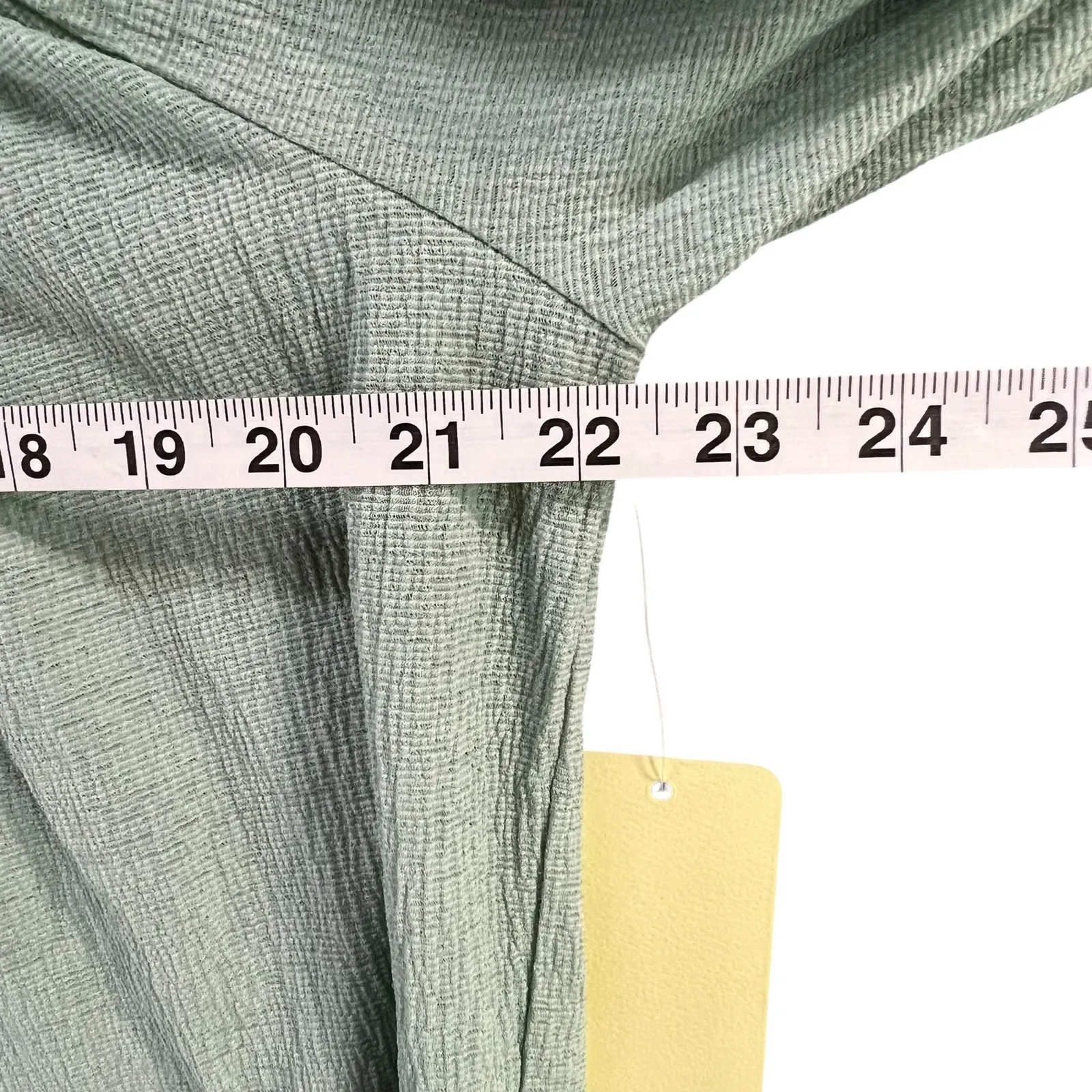 Flower & Feather Off Shoulder Top Women 3XL Light Green Embroidered Peasant Boho Size 3X - Image 6