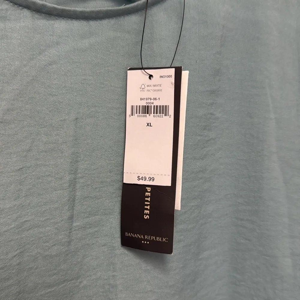 NWT BANANA REPUBLIC Short Sleeve Dress Blouse - Image 2