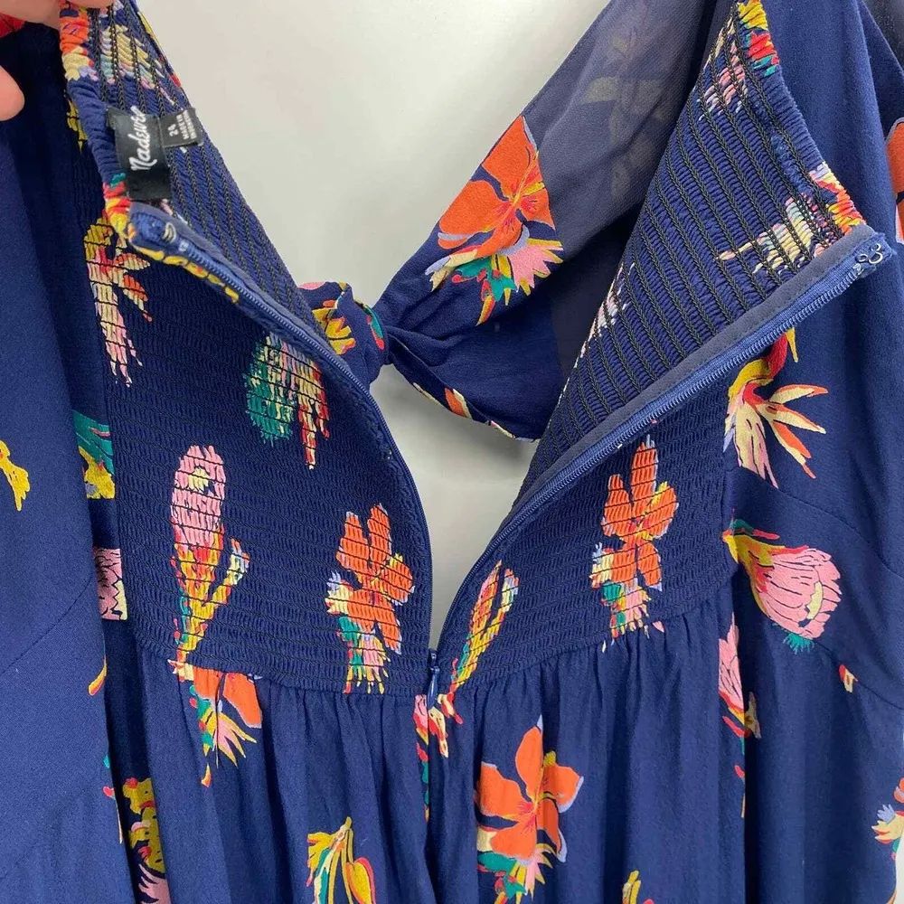 Madewell Plumeria Cutout Jumpsuit in Bird of Paradise Women Plus 24 Blue Viscose - Image 7