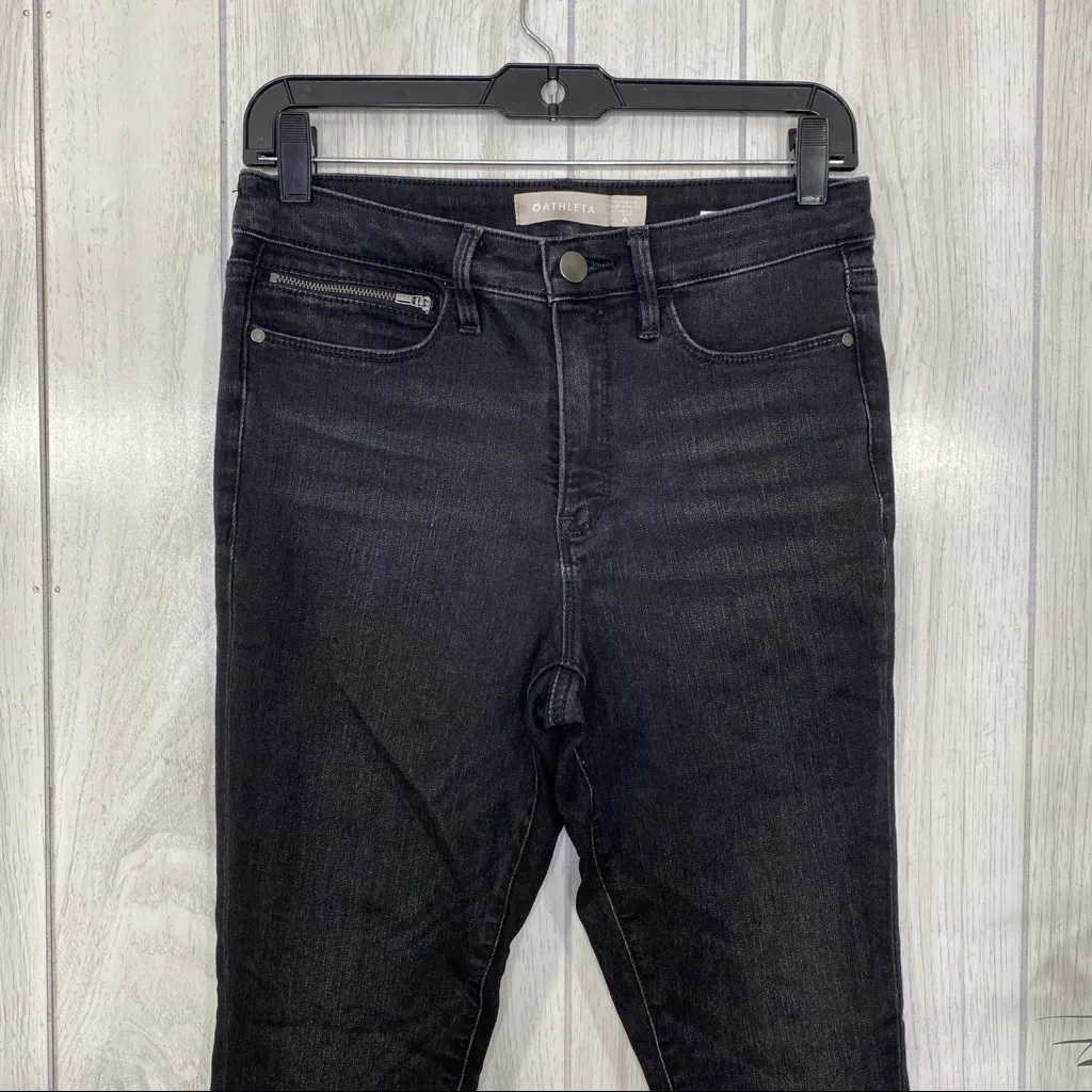 Athleta Sculptek Ultra Skinny Zip Ankle Jeans Carbon Wash size 6 - Image 4