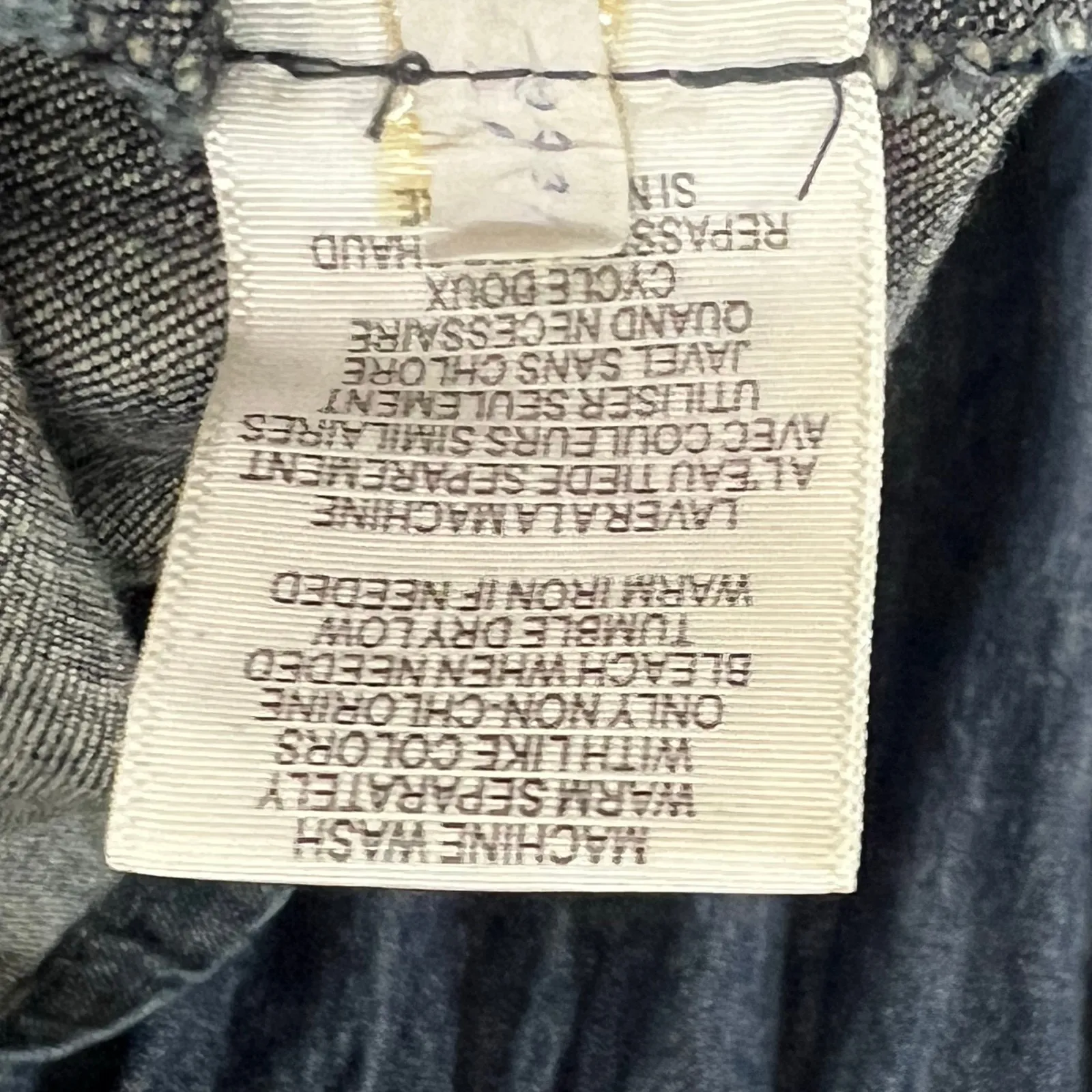 Fleur De Vie Primrose Denim Dress S Blue Babydoll Empire Ruffled Hem Milkmaid - Image 14