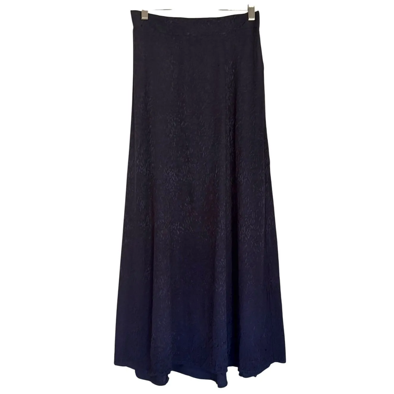 Nation LTD Los Angelos navy midi slip skirt size small - Image 2