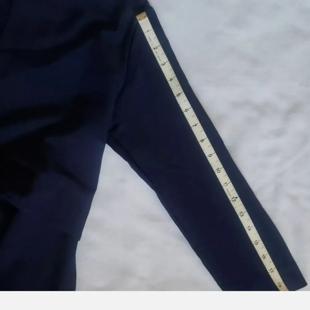 Lagenlook polycotton tunic w tie Blue Size M - Image 11