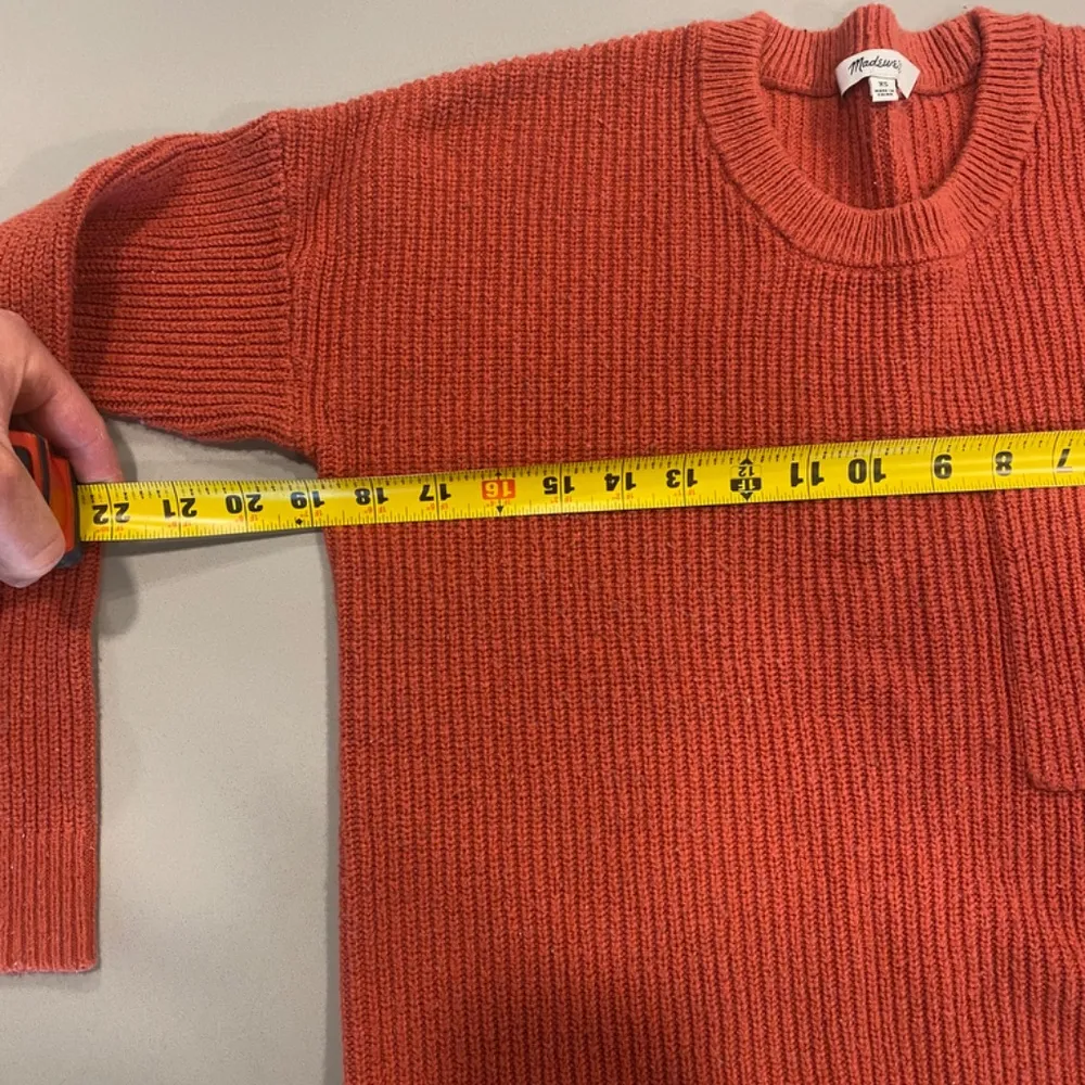 Madewell Thompson Pocket Pullover Boxy Crewneck Sweater - XS - Image 8