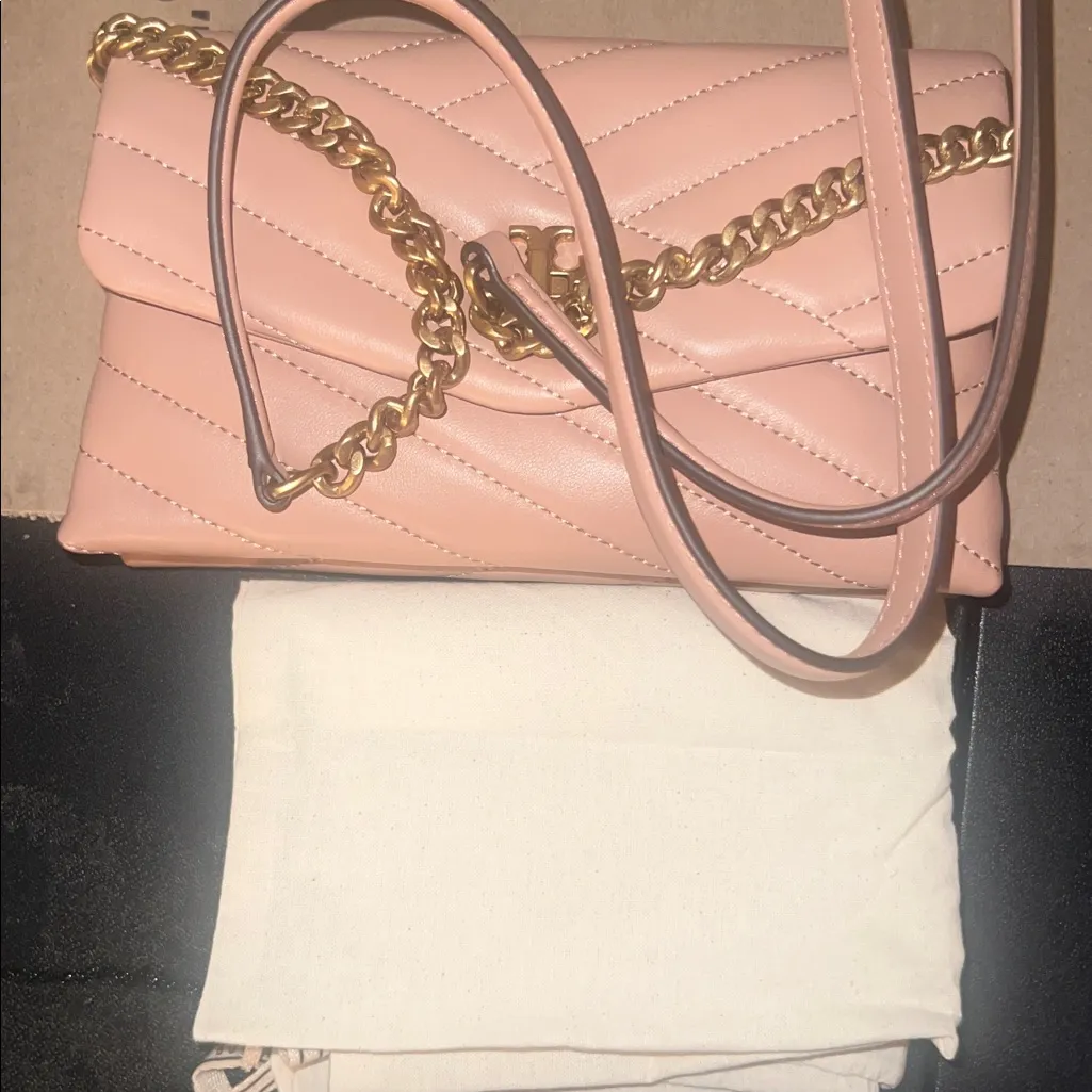 Tory Burch  Blush Quilted Crossbody Bag - Image 10