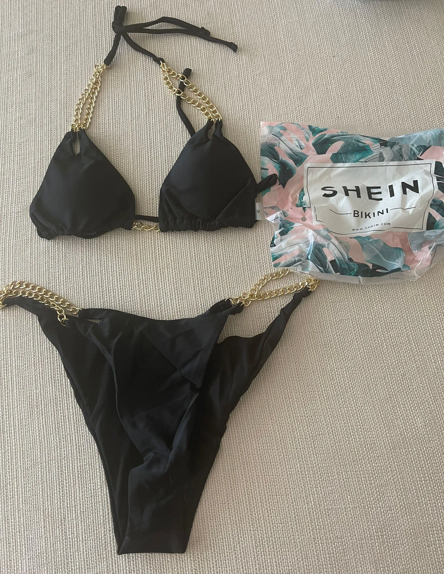 SheIn Chain Linked Triangle Bikini Swimsuit - Image 7