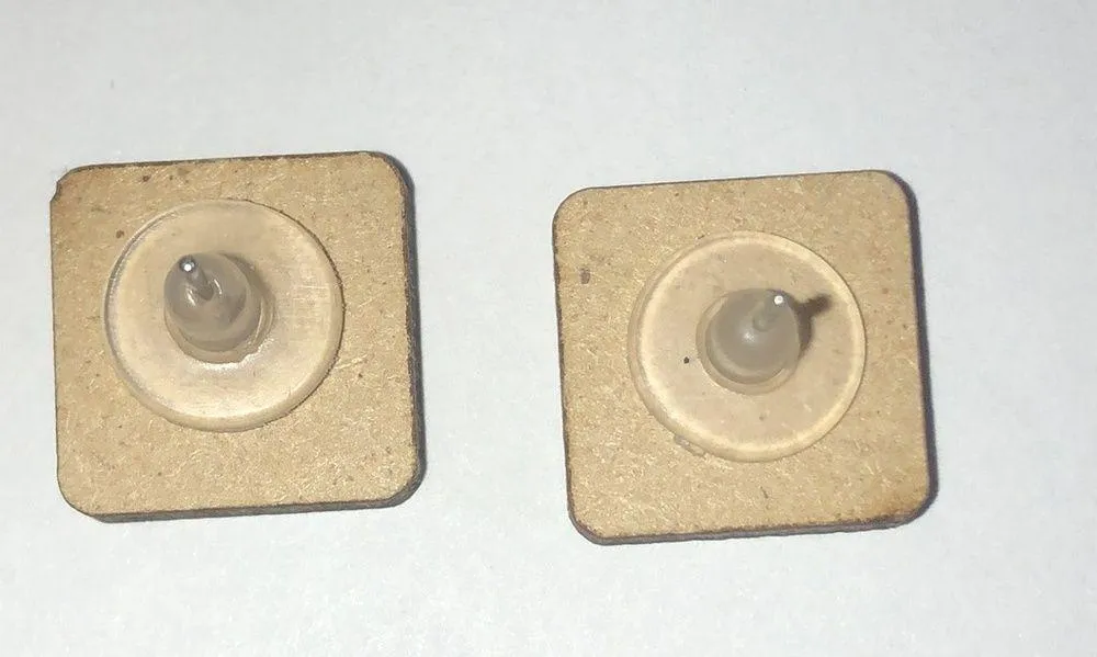 Black and White Polka Dot Earrings - Image 2