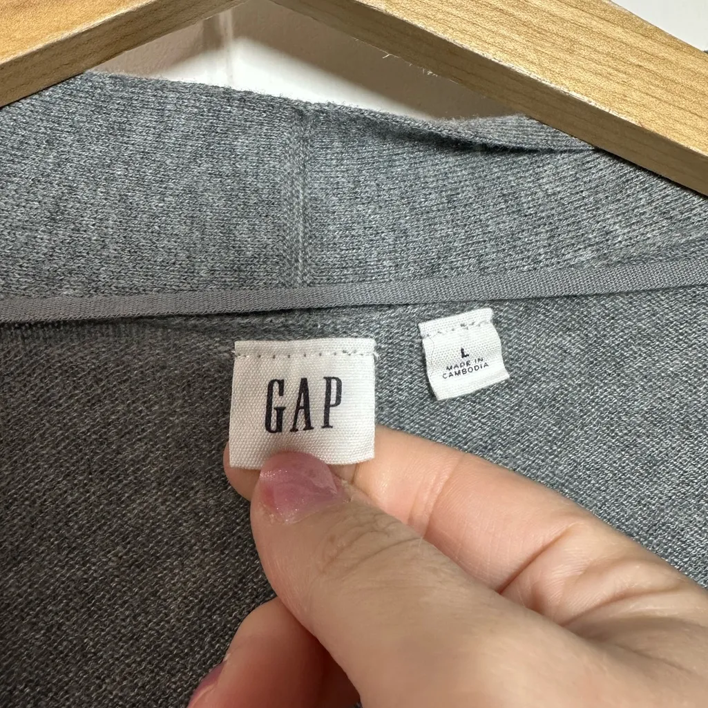 Gap Ribbed Knit Bella Open Front Cardigan Sweater - Image 3