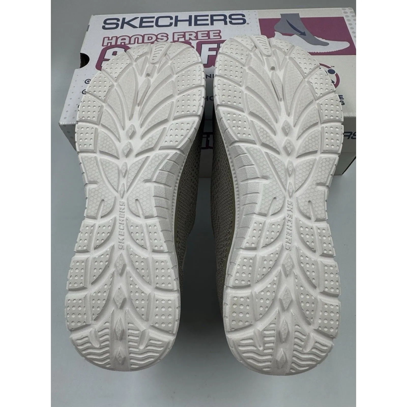 Skechers Women's Taupe Virtue Swift Fit Sneaker Hands Free Memory Foam Size 7.5 - Image 15