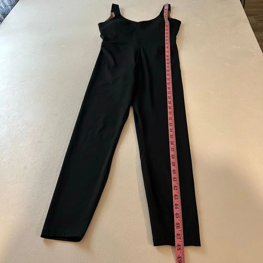 H&M Sport Black One-Piece Jumpsuit Size M | Activewear Bodysuit Yoga Pilates Rom - Image 5