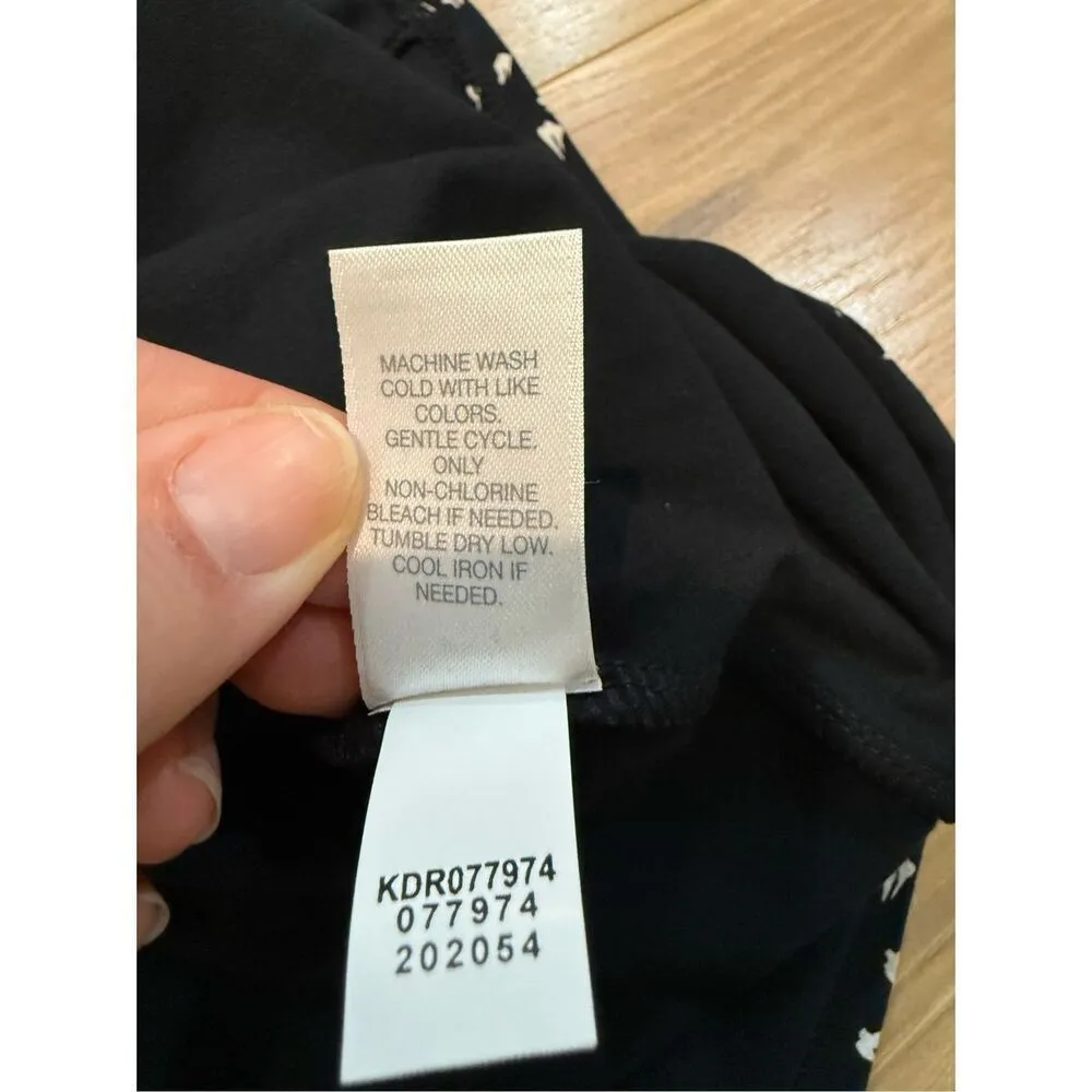 J Jill NWT Black Tan Print Knit Dress Wearever Collection Long Sleeve Sz 1X - Image 5