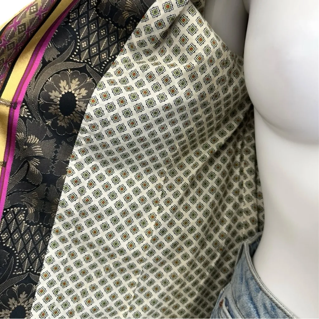 Robert Graham Silk Paisley Blazer Size S Black - Image 5