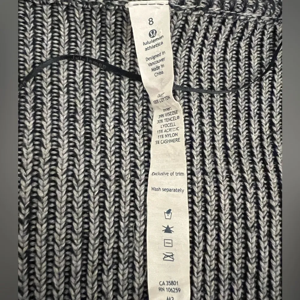 Lululemon Navy Blue Vestigan Boolux Cardigan Size 8 - Image 9