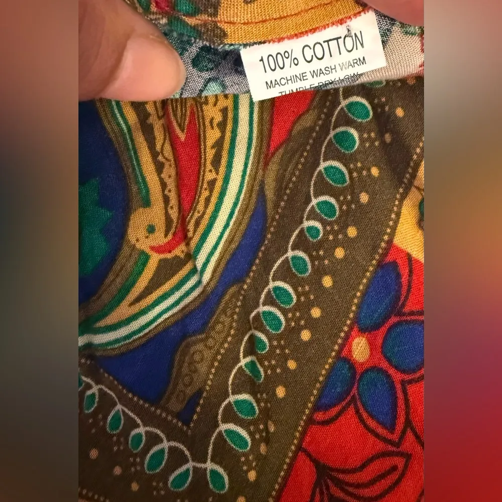 Multi colored cotton dress MULTI - Image 12