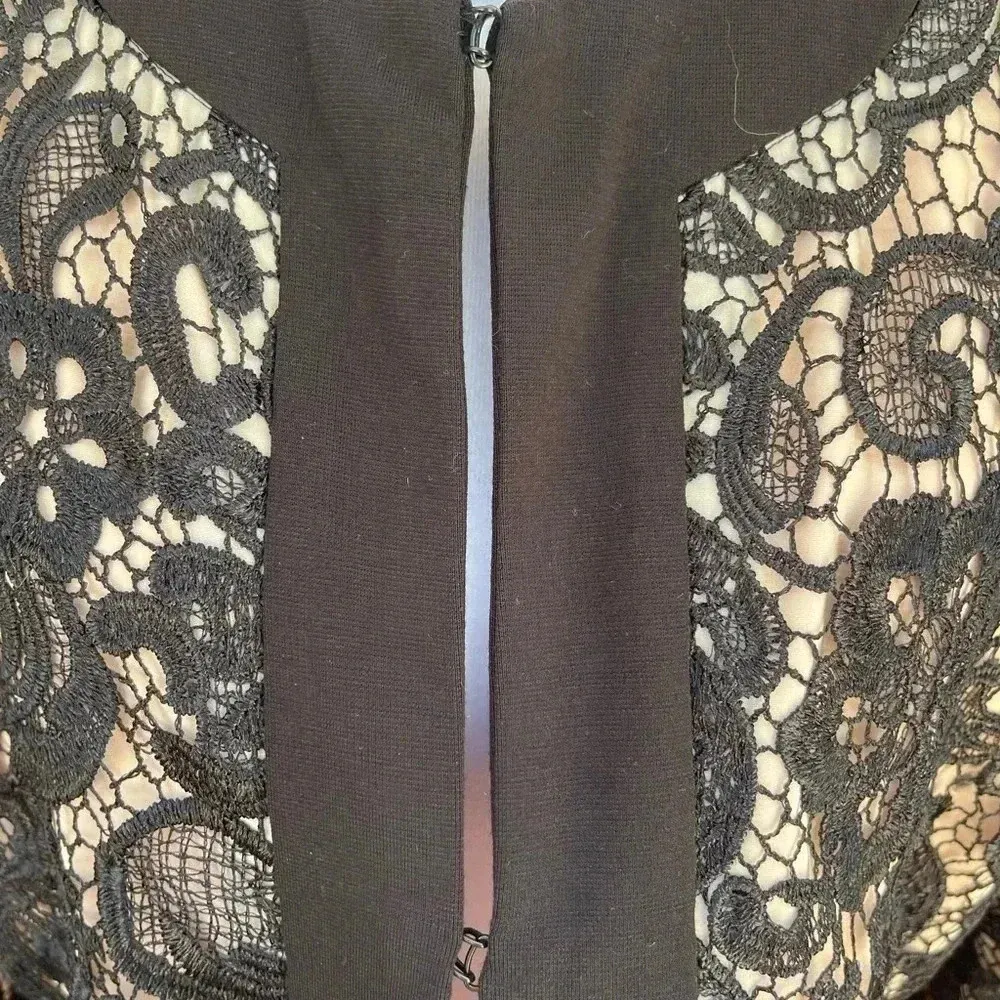 Boston Proper lace overlay elegant lined jacket - size L - Image 11