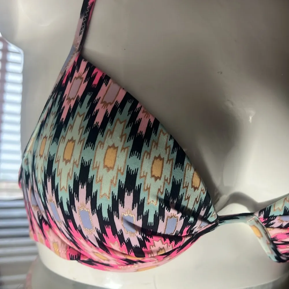 Victoria’s Secret Ikat Foil Push Up Bikini Top 34A - Image 6