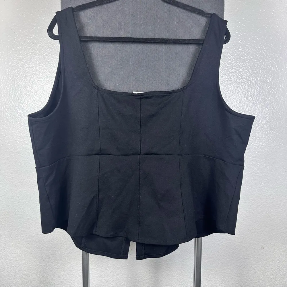 Ava & Viv | Charcoal Sleeveless Top - Image 4