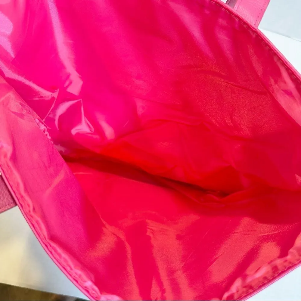 Juicy Couture Tote Bag Women's 16.5" x 15" Pink Gold Studded Fully‎ Lined NWOT - Image 5