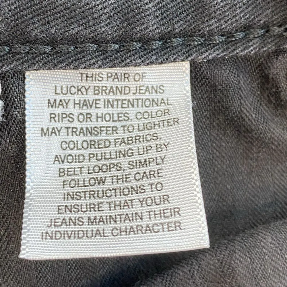 Lucky Brand Jeans Womens 6 28x28.5 Lolita boot cut‎ black Denim Y2K - Image 9