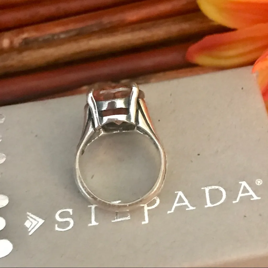 Silpada Rare Champagne Cubic Zirconia Ring 5 - Image 4