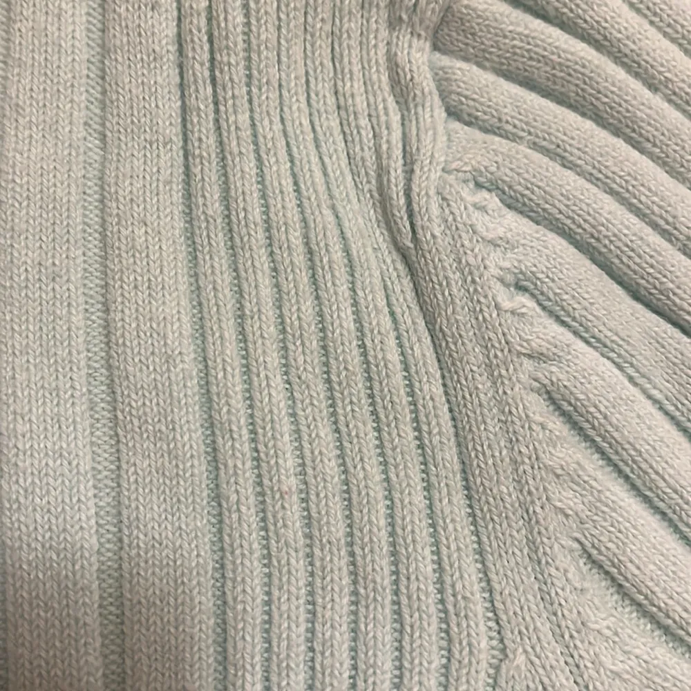Vintage Eagle’s Eye pale blue ribknit sweater Size small - Image 6