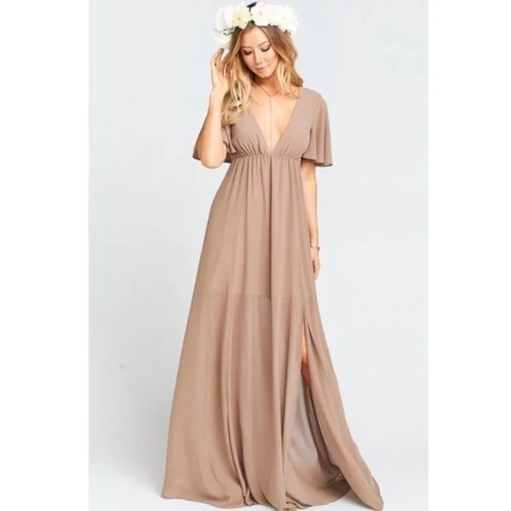 NWOT SMYM Faye Flutter Maxi Dress in Dune - Image 29