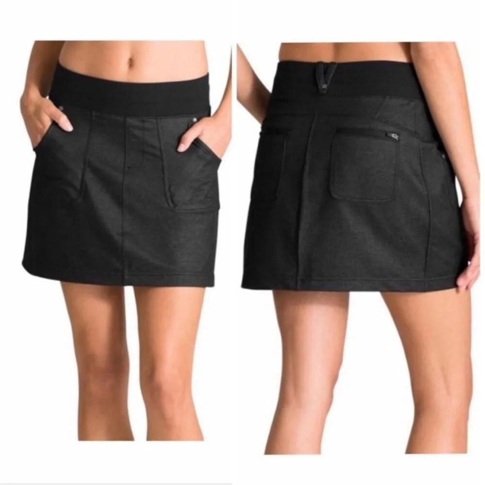 Athleta North Peak Black “Denim” Skort Skirt Size XSP - Image 2