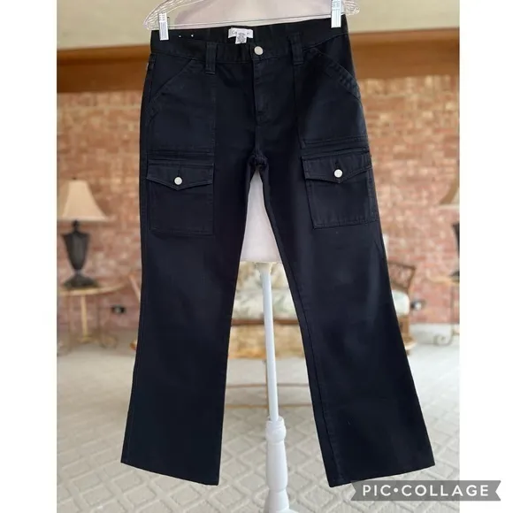 Calvin Klein Jeans Utility Flared Black 2 Midrise Cargo Casual Cotton Weekend - Image 2