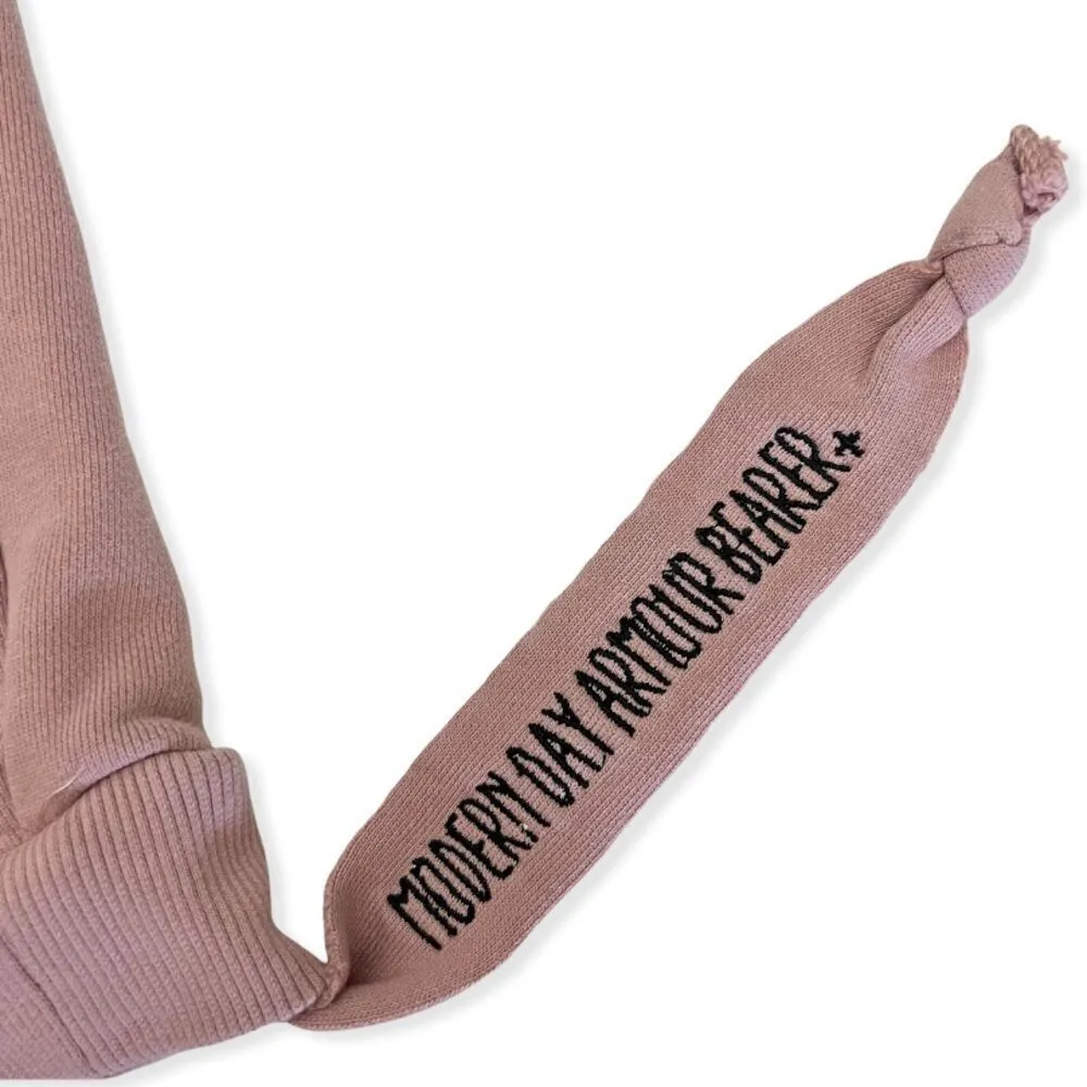 The Colour Sisterhood Dusty Pink Armour Bearer Hoodie Size M - Image 9