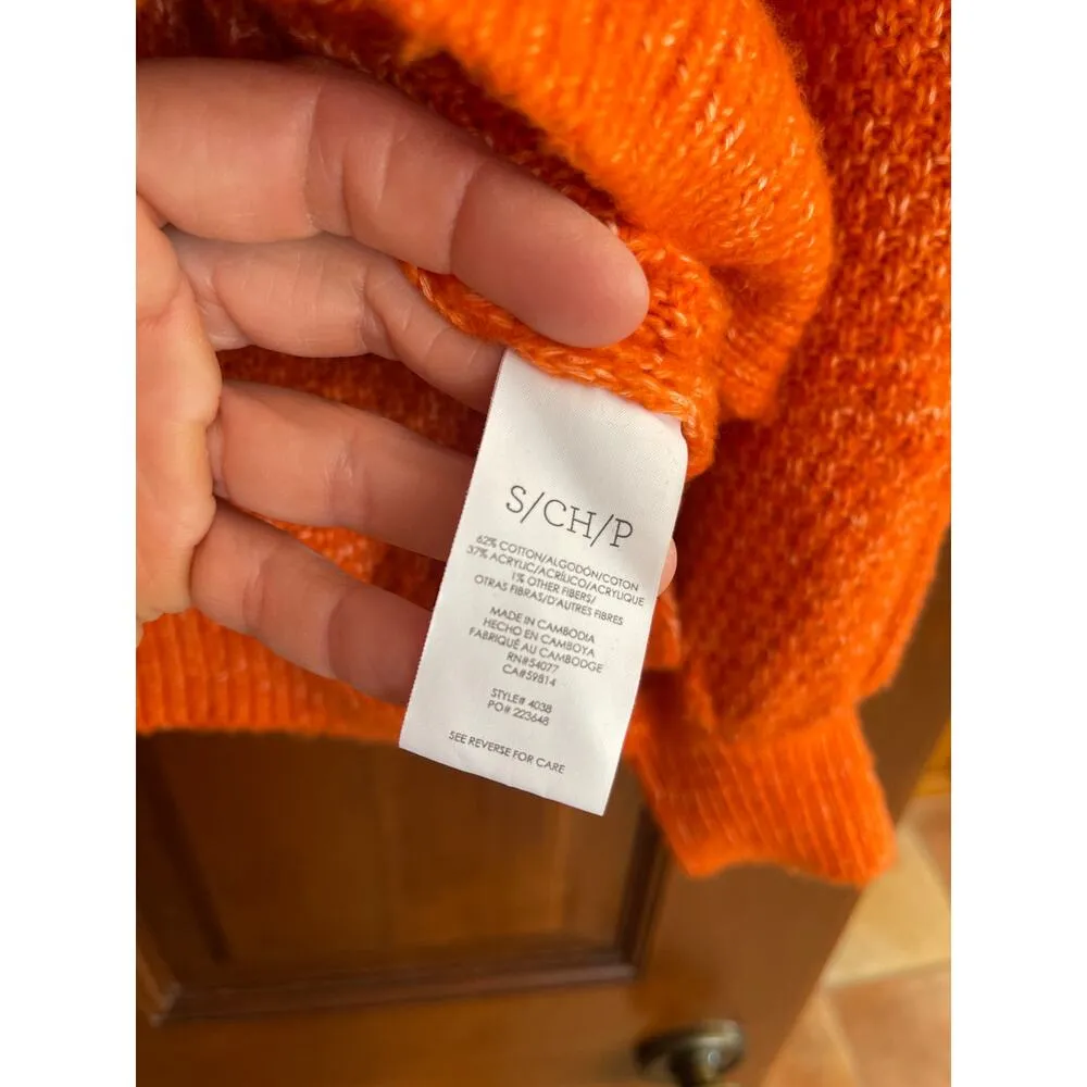 CAbi Harvest Pullover
Sweater Amber Orange Small - Image 4