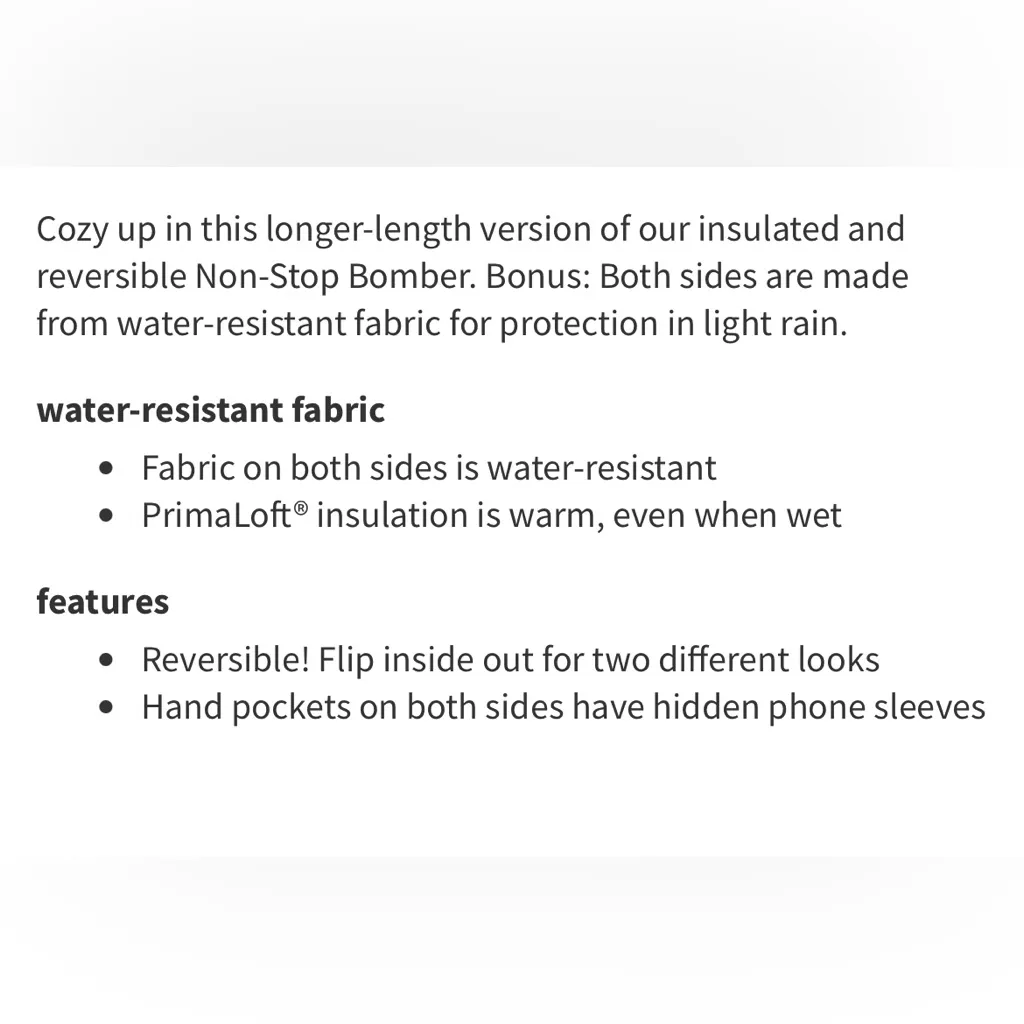 Lululemon Oversized Non-Stop Bomber Jacket Nightfalls/Black Size 8 NWT - Image 4