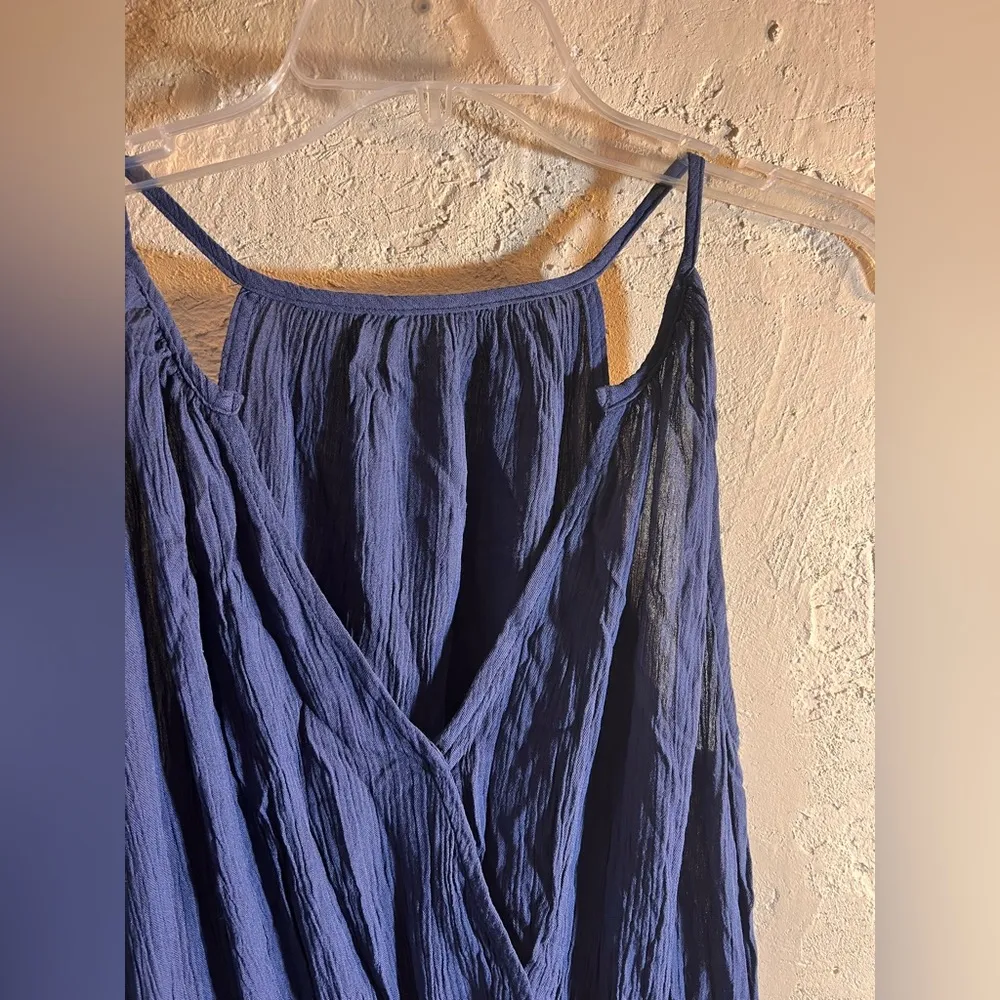 Cupshe NWT Blue Ruched Pleated Midi Sundress
Summer beach swim cover - Image 2