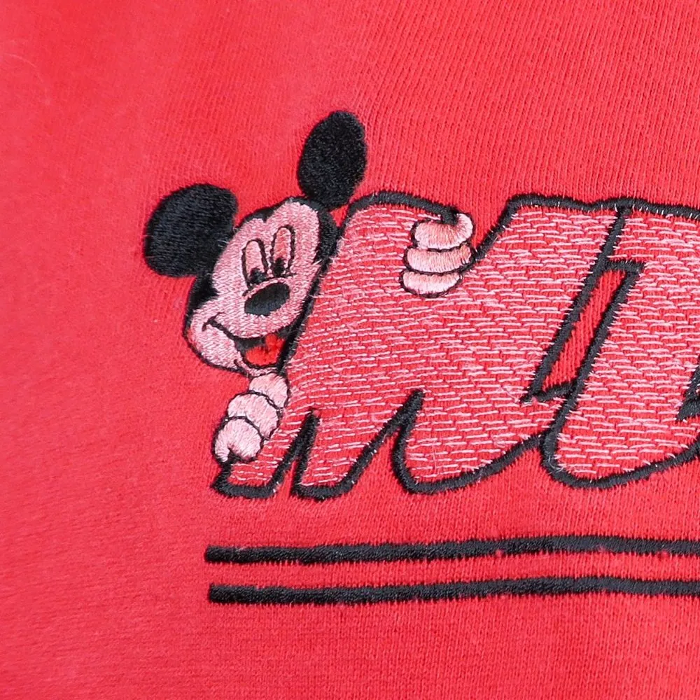 Vintage 90s Mickey Unlimited Red Sweatshirt  - Mickey Sport - Image 3